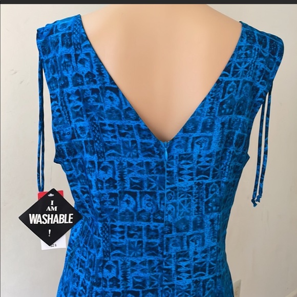 NWT Blue Maxi Summer Dress      Size: 6 - Picture 5 of 7